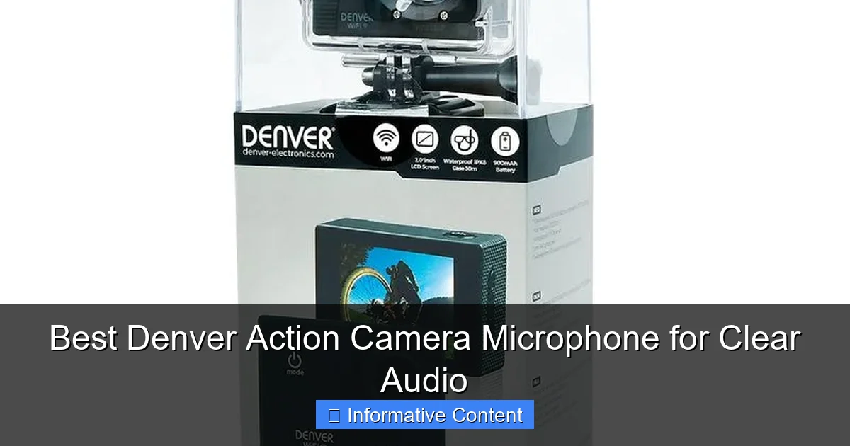 Best Denver Action Camera Microphone for Clear Audio