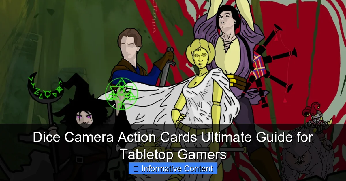 Dice Camera Action Cards Ultimate Guide for Tabletop Gamers