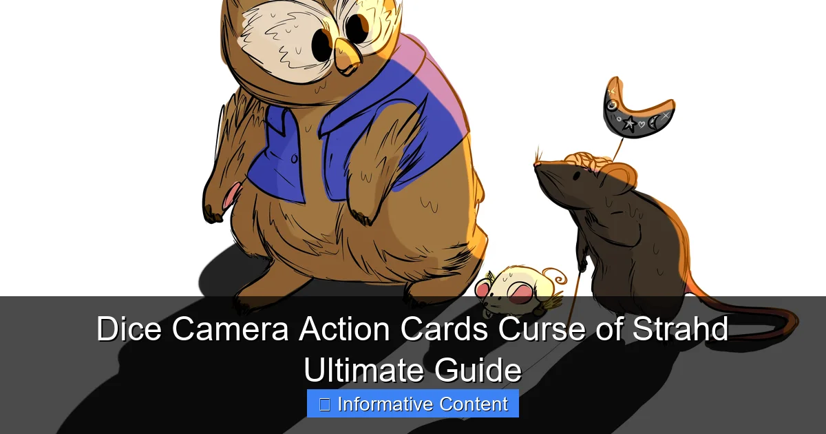 Dice Camera Action Cards Curse of Strahd Ultimate Guide