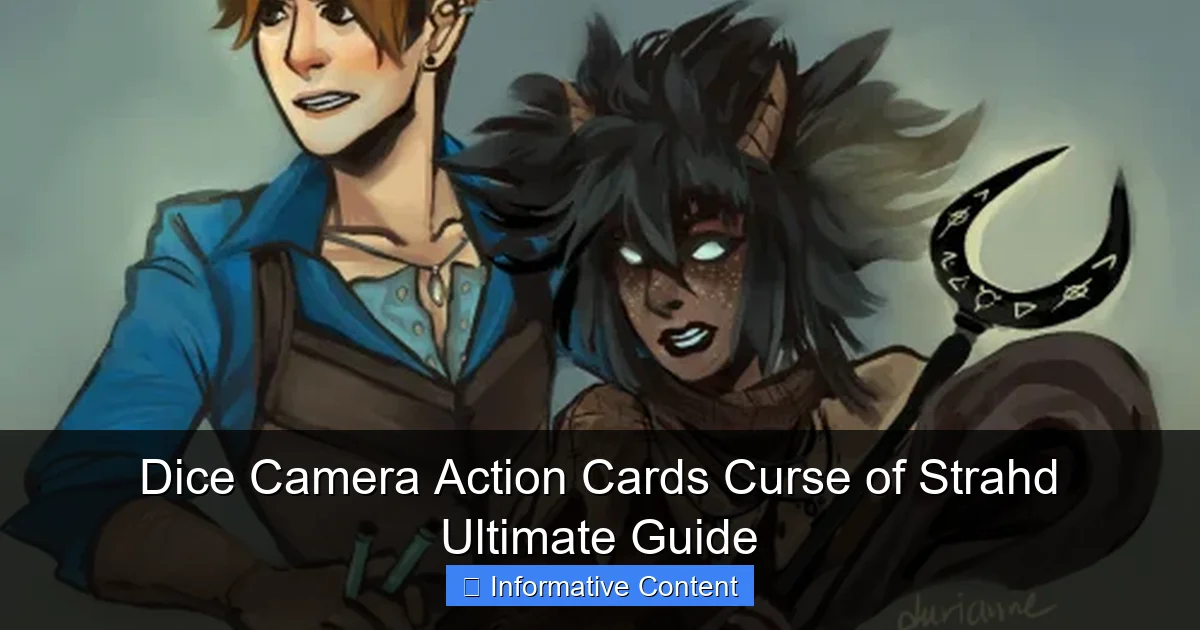 Dice Camera Action Cards Curse of Strahd Ultimate Guide