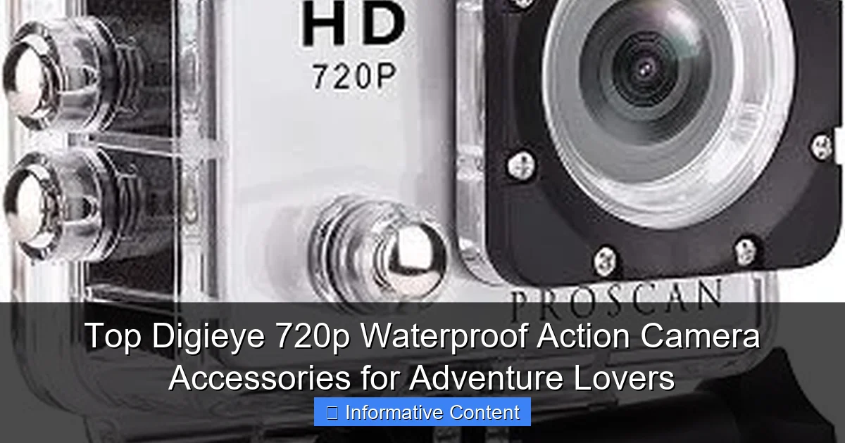 Top Digieye 720p Waterproof Action Camera Accessories for Adventure Lovers