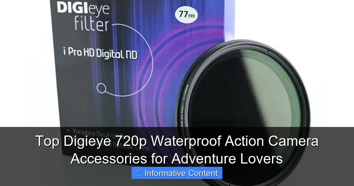 Top Digieye 720p Waterproof Action Camera Accessories for Adventure Lovers