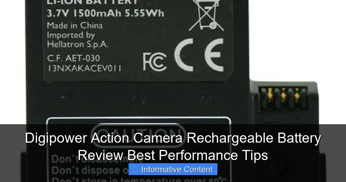 Digipower Action Camera Rechargeable Battery Review Best Performance Tips