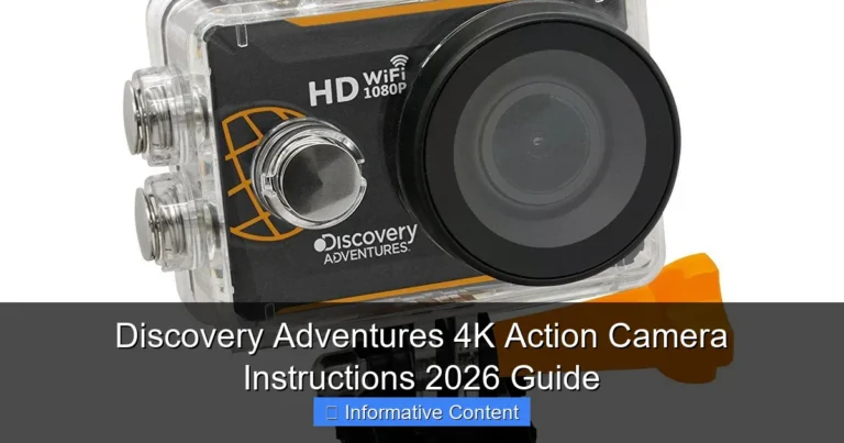 Discovery Adventures 4K Action Camera Instructions 2026 Guide