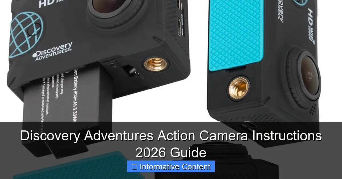 Discovery Adventures Action Camera Instructions 2026 Guide
