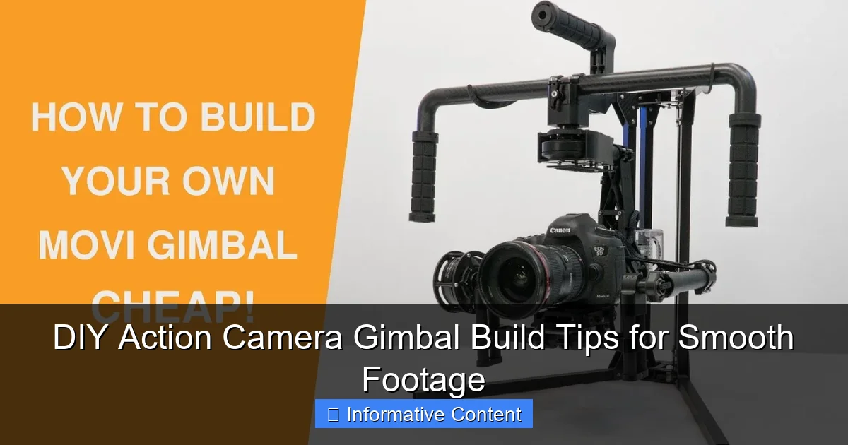 DIY Action Camera Gimbal Build Tips for Smooth Footage