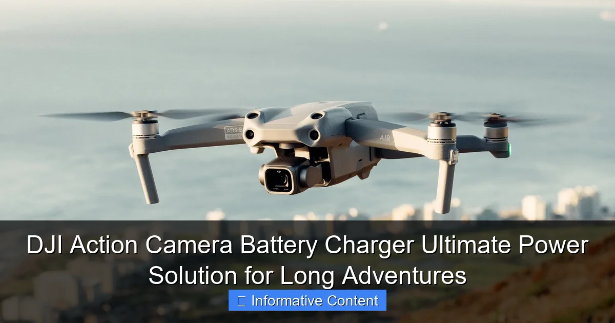 DJI Action Camera Battery Charger Ultimate Power Solution for Long Adventures