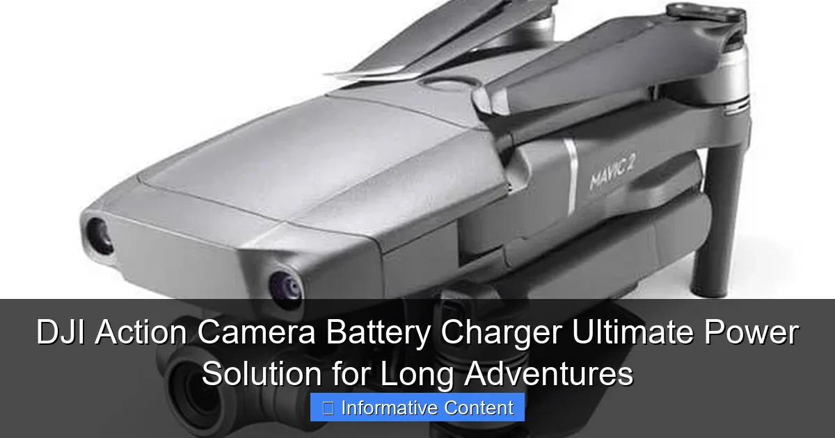 DJI Action Camera Battery Charger Ultimate Power Solution for Long Adventures