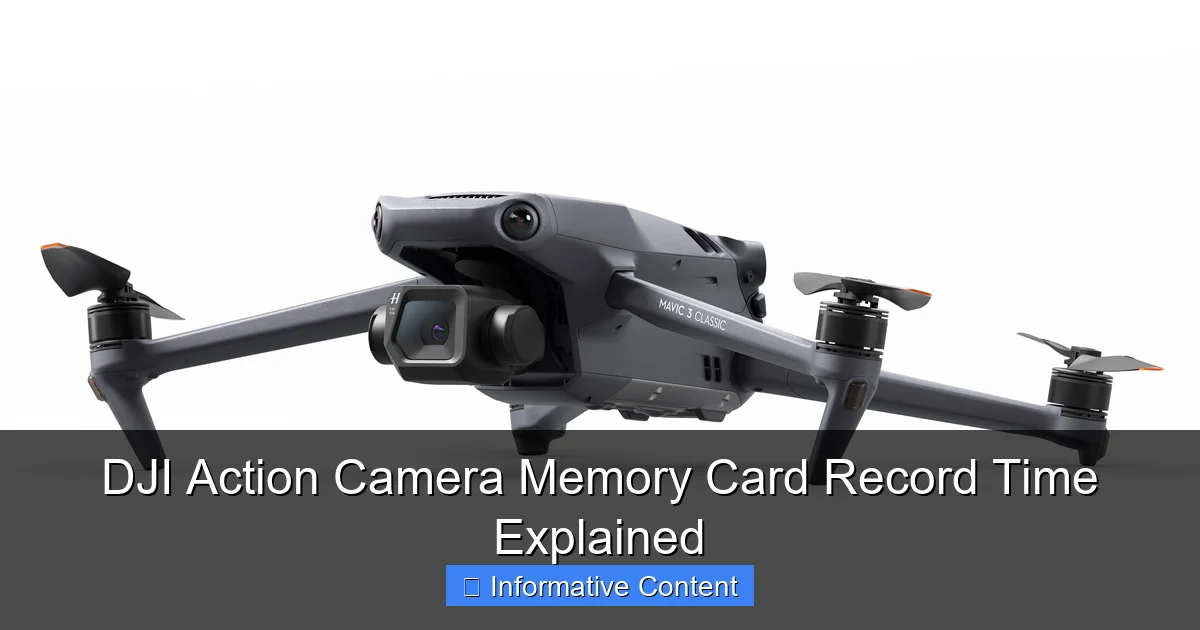 DJI Action Camera Memory Card Record Time Explained