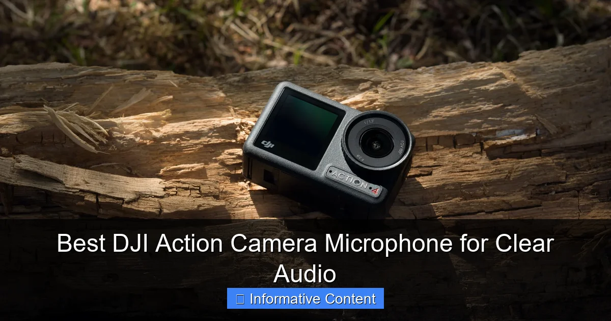 Best DJI Action Camera Microphone for Clear Audio