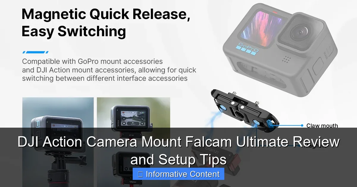 DJI Action Camera Mount Falcam Ultimate Review and Setup Tips