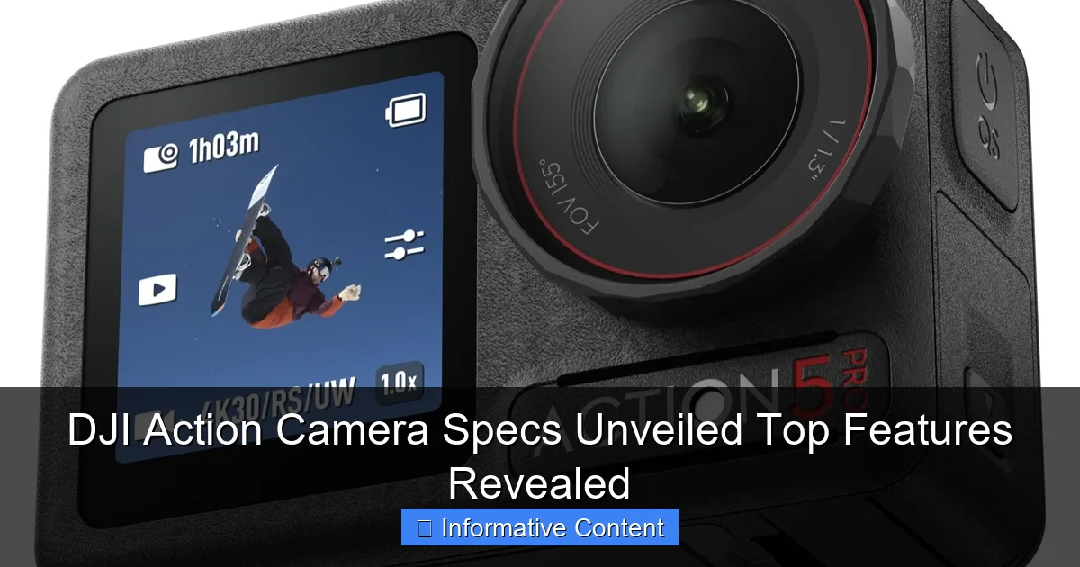DJI Action Camera Specs Unveiled Top Features Revealed