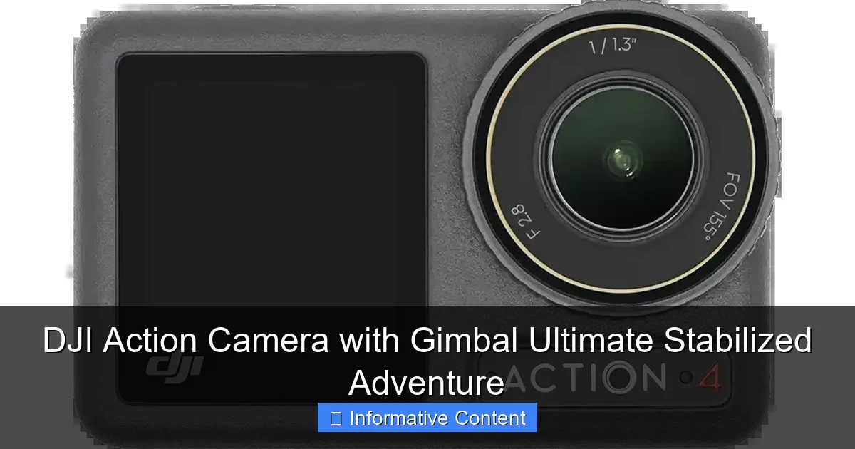DJI Action Camera with Gimbal Ultimate Stabilized Adventure