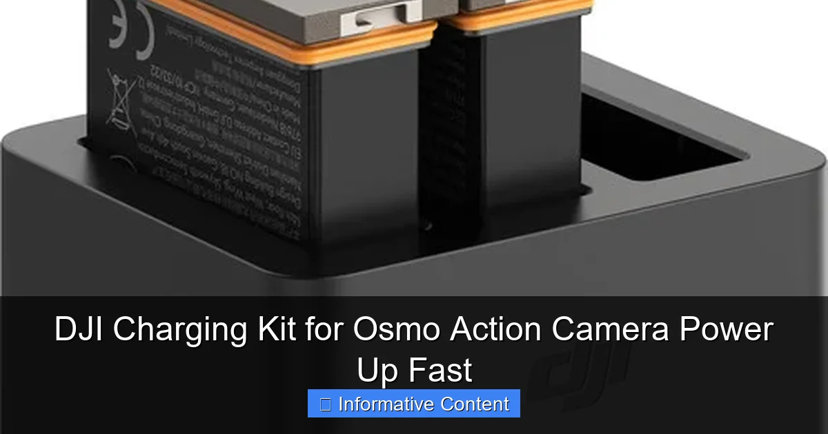 DJI Charging Kit for Osmo Action Camera Power Up Fast