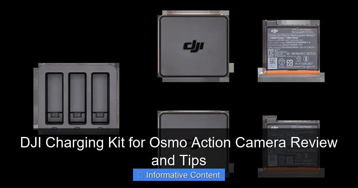 DJI Charging Kit for Osmo Action Camera Review and Tips