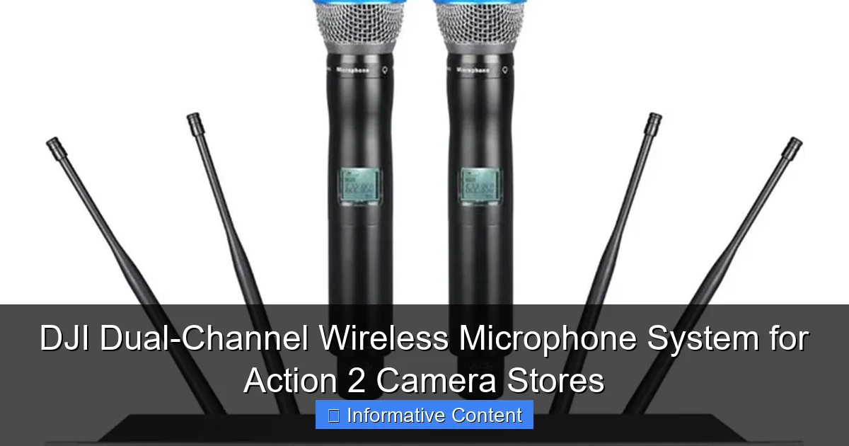 DJI Dual-Channel Wireless Microphone System for Action 2 Camera Stores