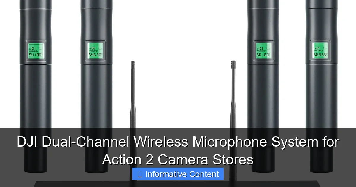 DJI Dual-Channel Wireless Microphone System for Action 2 Camera Stores