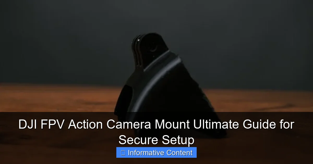 DJI FPV Action Camera Mount Ultimate Guide for Secure Setup