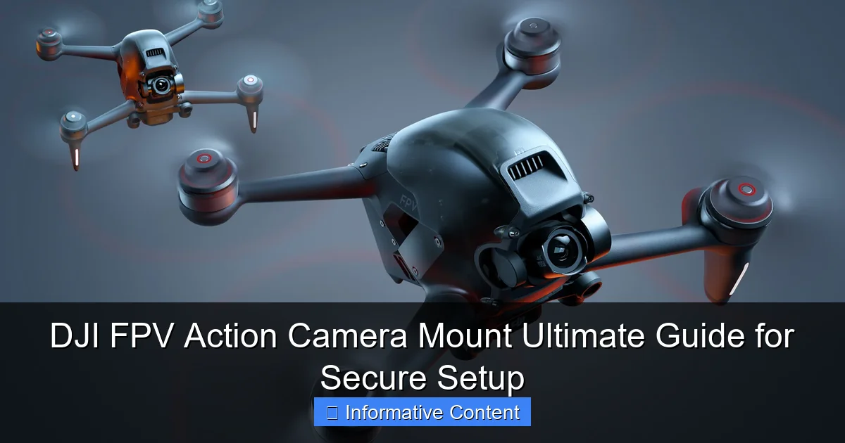 DJI FPV Action Camera Mount Ultimate Guide for Secure Setup