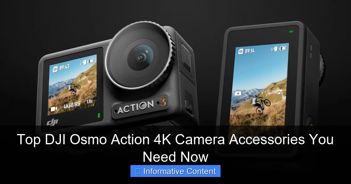Top DJI Osmo Action 4K Camera Accessories You Need Now