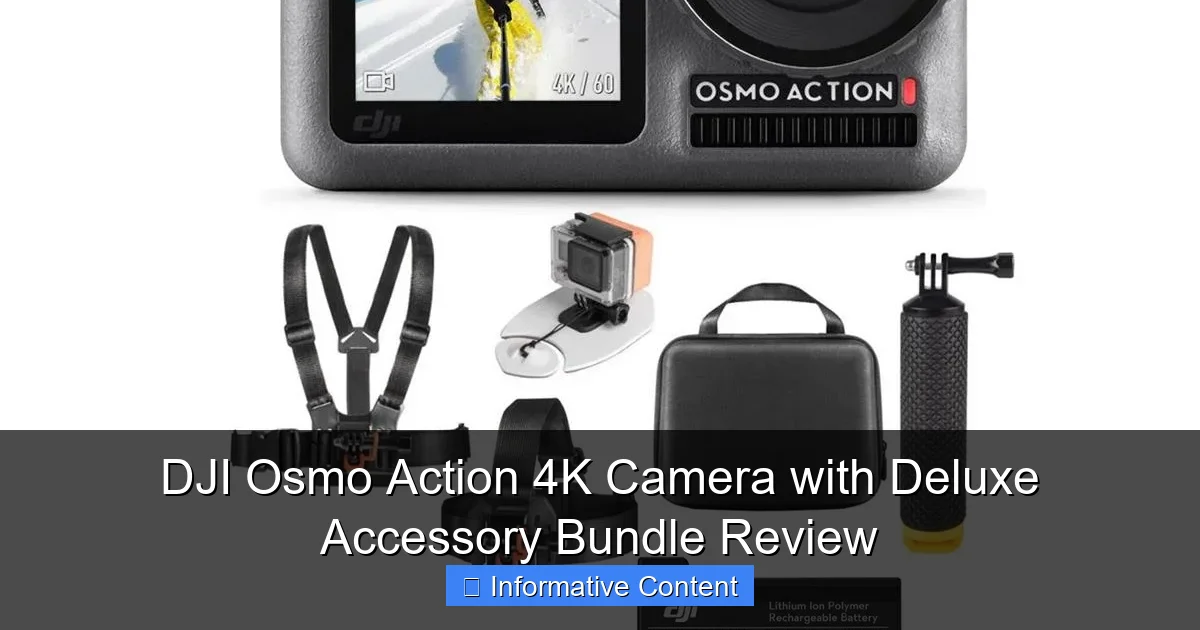 DJI Osmo Action 4K Camera with Deluxe Accessory Bundle Review