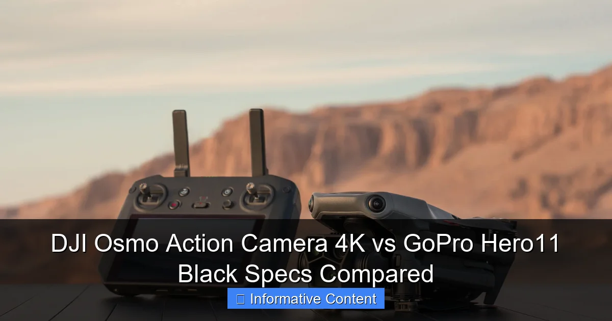 DJI Osmo Action Camera 4K vs GoPro Hero11 Black Specs Compared