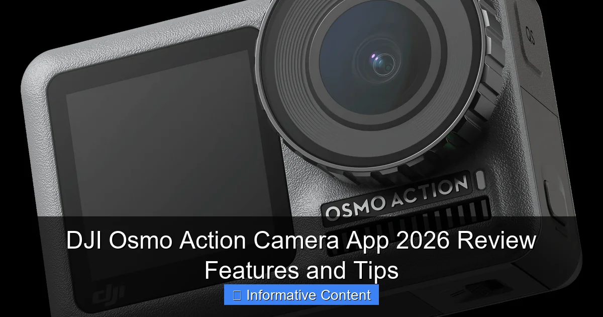DJI Osmo Action Camera App 2026 Review Features and Tips