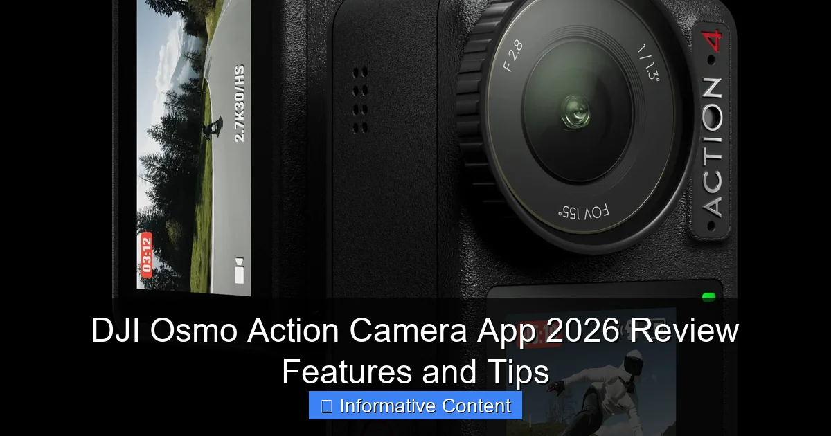 DJI Osmo Action Camera App 2026 Review Features and Tips