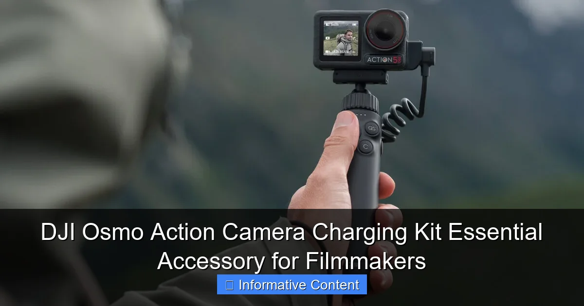 DJI Osmo Action Camera Charging Kit Essential Accessory for Filmmakers