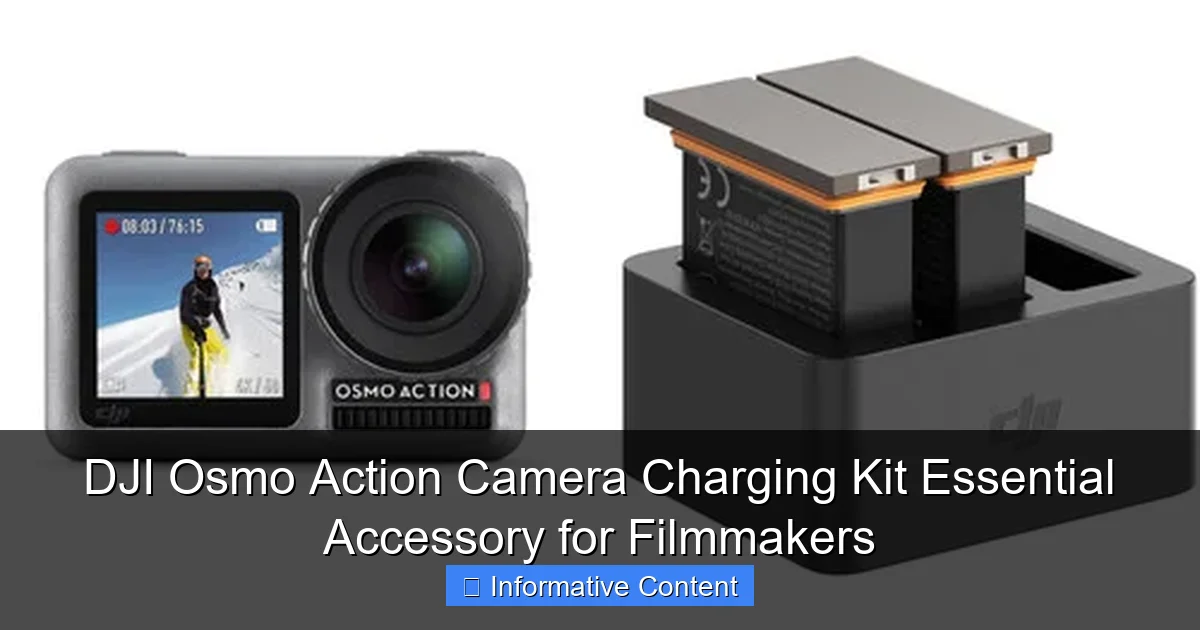 DJI Osmo Action Camera Charging Kit Essential Accessory for Filmmakers
