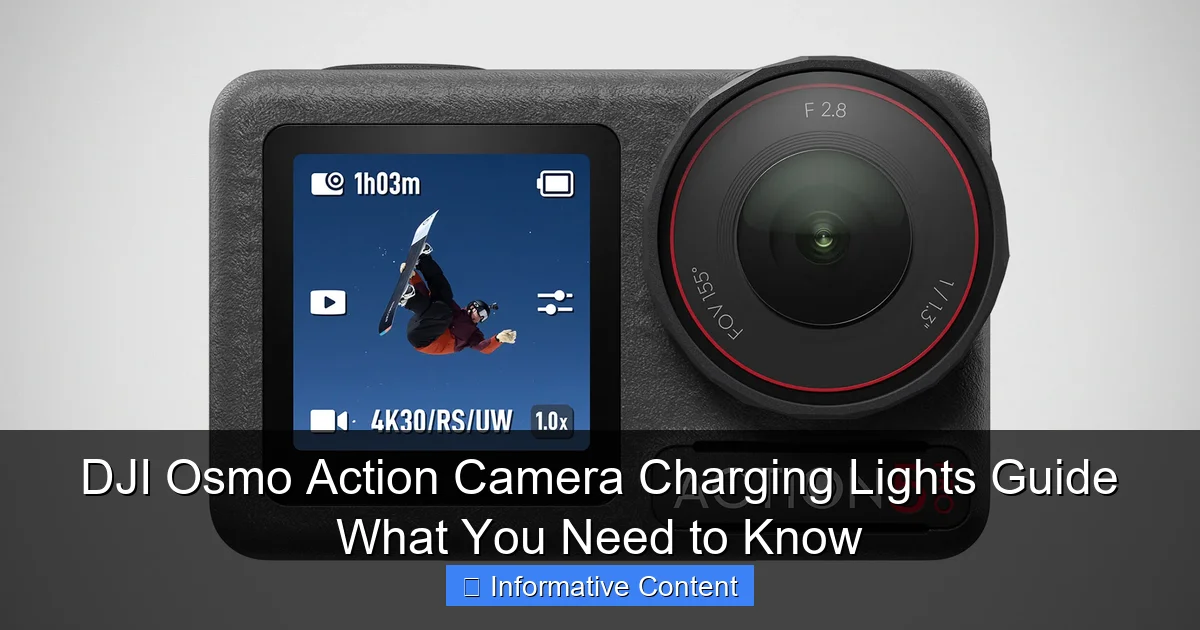 DJI Osmo Action Camera Charging Lights Guide What You Need to Know
