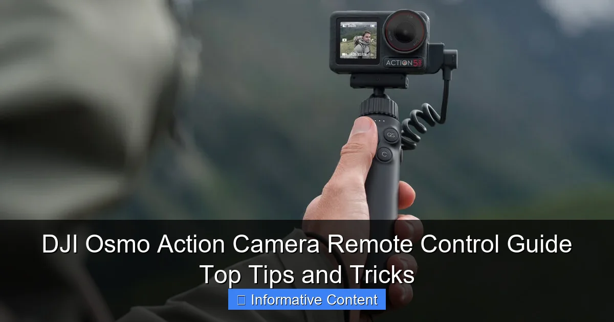 DJI Osmo Action Camera Remote Control Guide Top Tips and Tricks