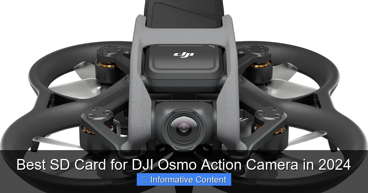 Best SD Card for DJI Osmo Action Camera in 2024