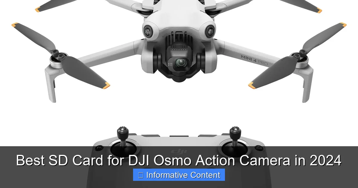 Best SD Card for DJI Osmo Action Camera in 2024