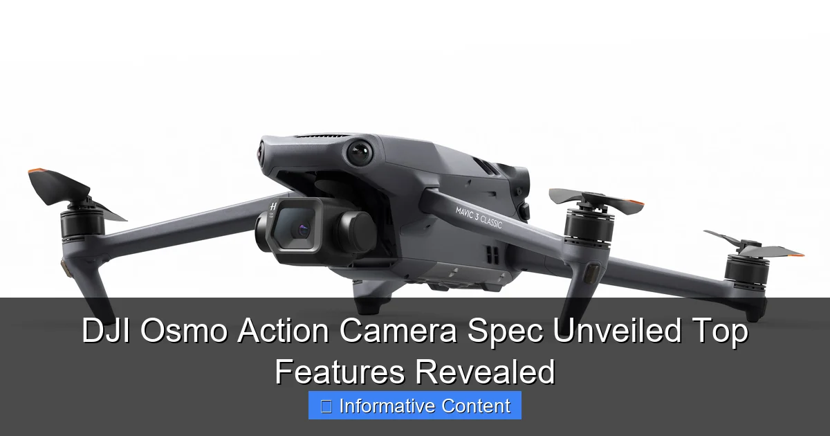 DJI Osmo Action Camera Spec Unveiled Top Features Revealed