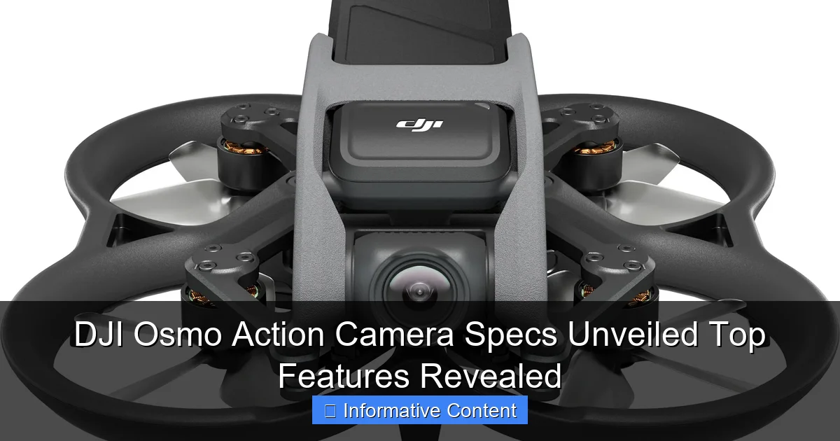 DJI Osmo Action Camera Specs Unveiled Top Features Revealed