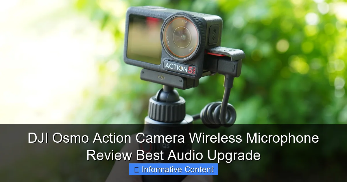 DJI Osmo Action Camera Wireless Microphone Review Best Audio Upgrade