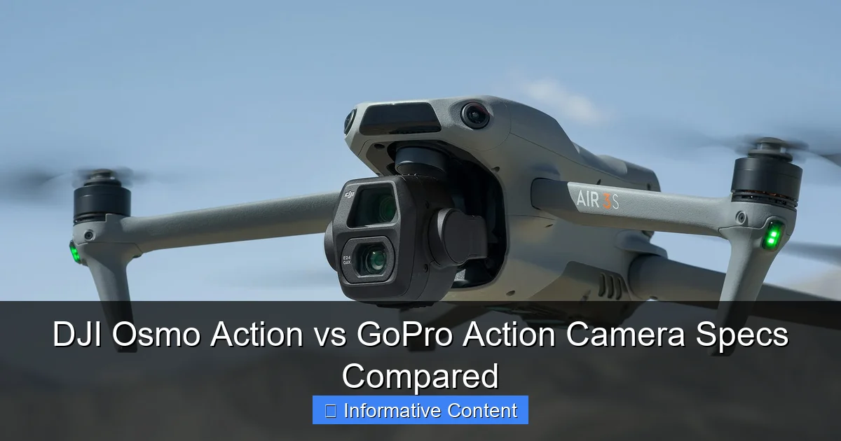 DJI Osmo Action vs GoPro Action Camera Specs Compared