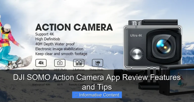 DJI SOMO Action Camera App Review Features and Tips