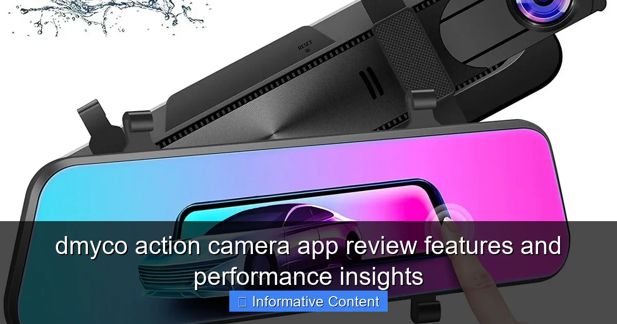 dmyco action camera app review features and performance insights