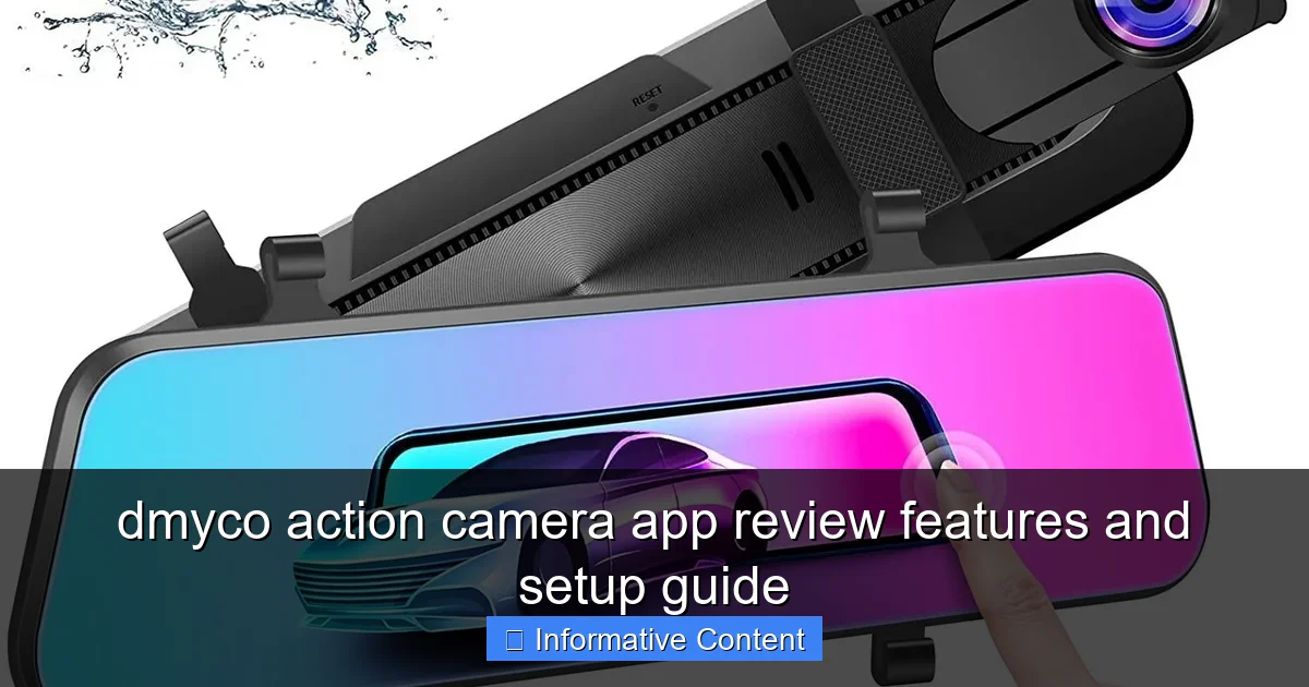 dmyco action camera app review features and setup guide
