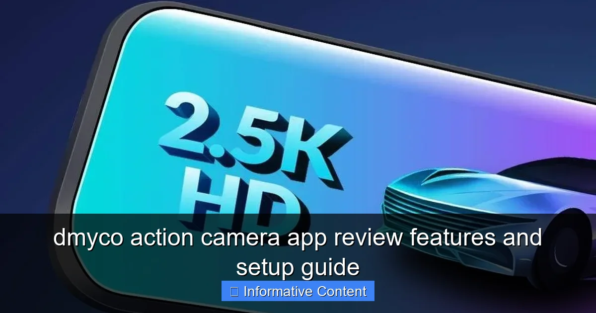 dmyco action camera app review features and setup guide