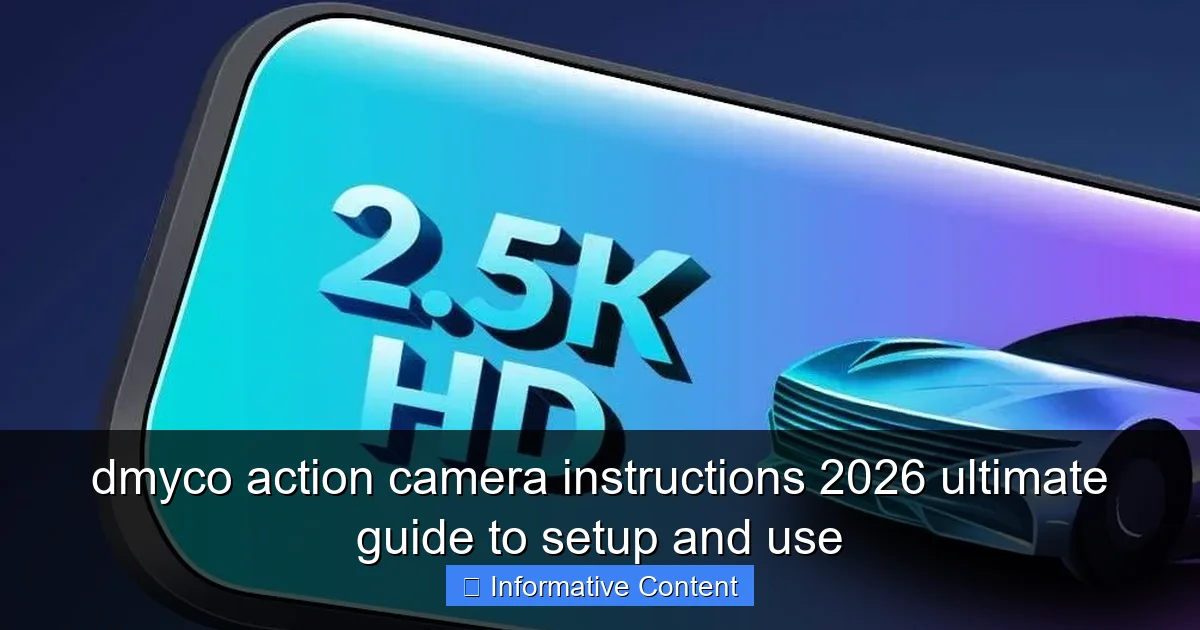 dmyco action camera instructions 2026 ultimate guide to setup and use