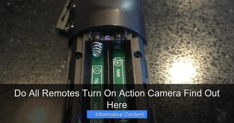 Do All Remotes Turn On Action Camera Find Out Here