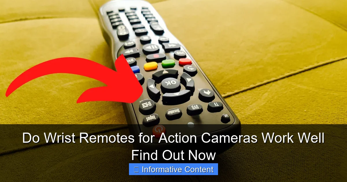 Do Wrist Remotes for Action Cameras Work Well Find Out Now