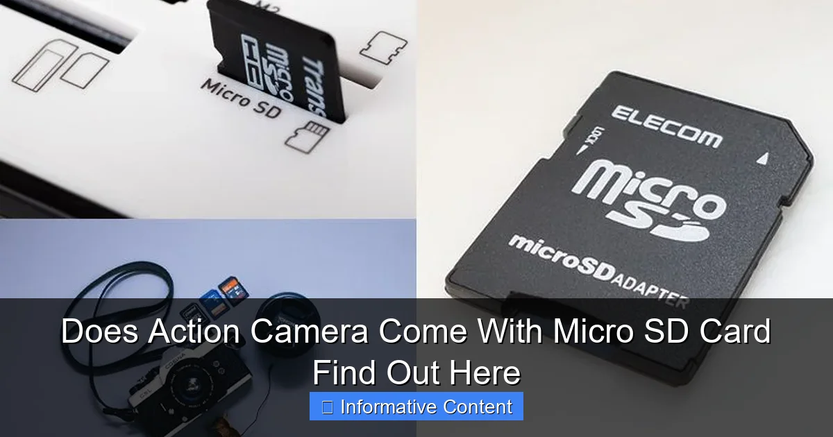 Does Action Camera Come With Micro SD Card Find Out Here