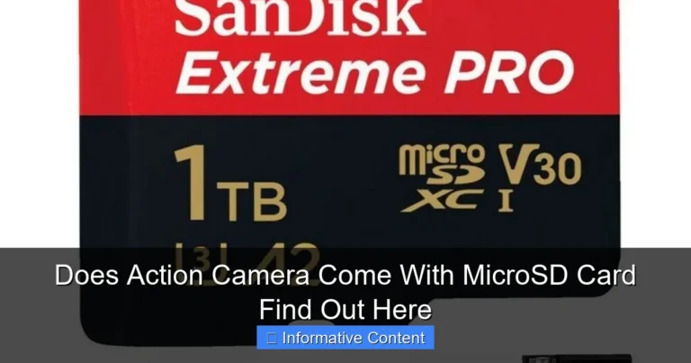 Does Action Camera Come With MicroSD Card Find Out Here