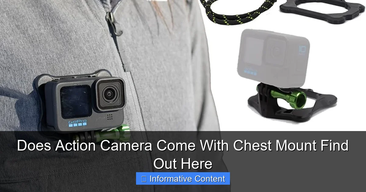 Does Action Camera Come With Chest Mount Find Out Here