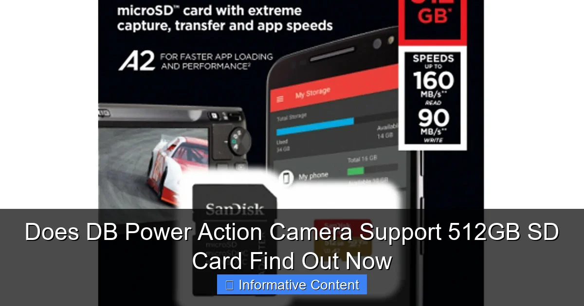 Does DB Power Action Camera Support 512GB SD Card Find Out Now