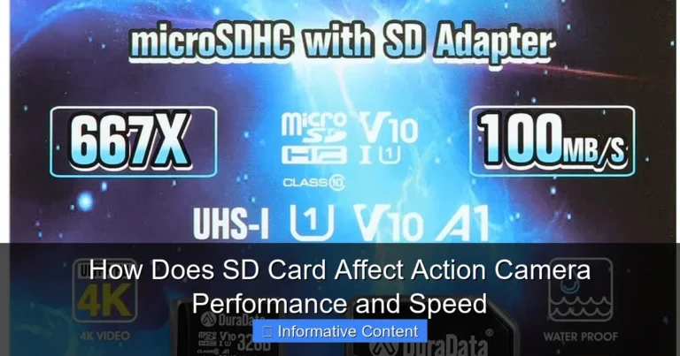 How Does SD Card Affect Action Camera Performance and Speed